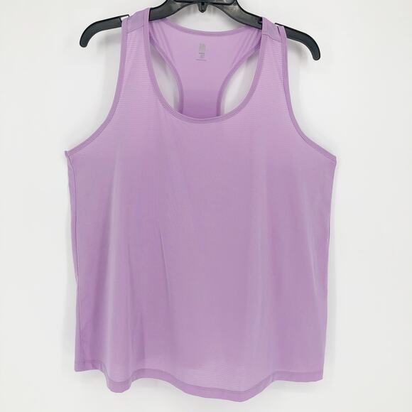 IDEOLOGY Women's Workout Tank Top Medium Crocus Petal Purple Racerback Scoop NWT - Picture 1 of 8